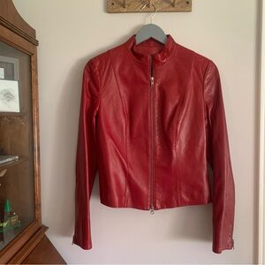 Red Danier Genuine Leather Jacket